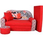 FORTISLINE LIT ENFANT FAUTEUILS CANAPÉ SOFA + POUF ET COUSSIN Racing