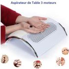 OLALI Aspirateur collecteur de poussière pour ongles 3 moteurs avec 2 sacs