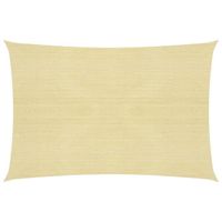 Voile d ombrage 160 g/m² beige 4 x 7 m pehd