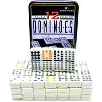 domino à points doubles de 12 couleurs jeu 91
