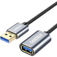 Câble d'extension USB 3.0 (6,6 pieds / 2 m), cordon de transfert de données CHOETECH A-mâle à femelle 5 Gbit / s pour ordinateur de