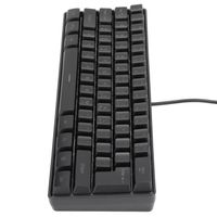 Cikonielf Clavier mécanique Clavier de jeu Portable rétro-éclairé 61 touches filaire noir USB PC clavier pour bureau à domicile