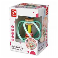 Jouet pour bébé - HAPE - Hochet pomme en bois et silicone - Vert - Mixte - A partir de 10 mois
