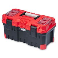 Boîte à outils avec porte-outils Poignée confortable Fermetures de serrage Résistant à la poussière Plastique 496x258x240mm