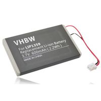 vhbw Li-Ion Batterie 600mAh (3.7V) pour SONY Dualshock 3, Wireless Controller, CECHZC2E remplace LIP1359, LIP 1359.