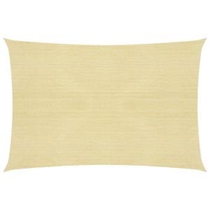 VOILE D'OMBRAGE Voile d ombrage 160 g/m² beige 4 x 7 m pehd