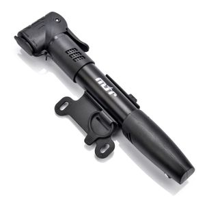 Motopompe Thermique Mini Pompe à Air Pour Vélo VTT - Support De Cadre Inclus - Compatible Valves Presta Et Schrader - Noire Pompe Bicross Portable