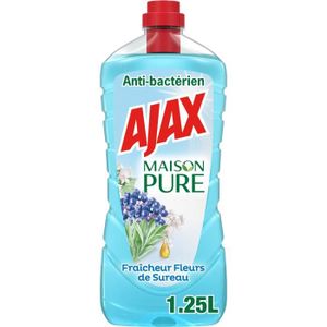 NETTOYAGE MULTI-USAGE AJAX Produit Ménager Sol & Multi Surfaces Maison Pure Désinfectant Fleurs de Sureau - 1,25 L