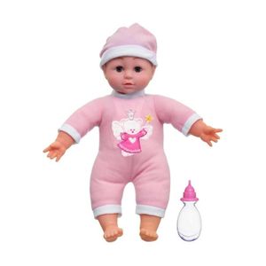 POUPON Poupon Rieur - Be Toys - Blanc / Rose - 30 cm - Avec Biberon