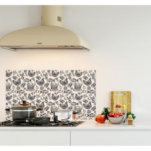 Credence De Cuisine Adhesive En Verre De Synthese Carreaux Ciments Mosaique L 90 X H 50 Cm Achat Vente Credence Credence De Cusine Carreaux Cdiscount