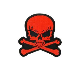 Patch Ying Yang Skull Thermocollant – Tête De Mort Brodé – NagaPatches – Neuf