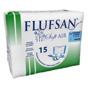 FUITES URINAIRES FLUFSAN Change complet large soft pour incontinence nuit x15
