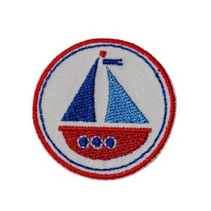 Patch Ecusson Thermocollant 2 X Petit Blason Ancre Marine 3,50 X 4 Cm