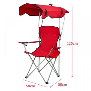 CHAISE DE CAMPING Chaise de Camping Pliante Portable,Chaise Rembourrée pour Voyages en Plein Air Plage Pique-niques Randonnée,rouge