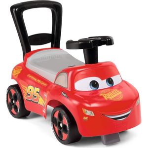 VEHICULE PORTEUR Porteur auto ergonomique Smoby Cars avec coffre à jouets - Fonction Trotteur - Volant Directionnel