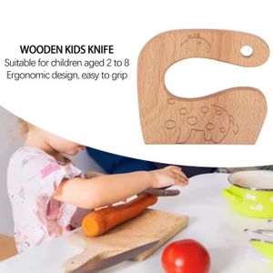 ENSEMBLE DE DÉCOUPE Jouets de couteau de cuisine en bois pour enfants,