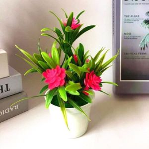 Pot Avec Fleurs Artificielles Centre De Table Cdiscount