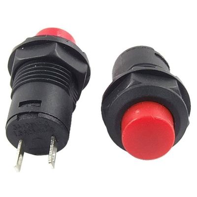 Lot De 4 Interrupteurs Momentanés Bouton-Poussoir 12V/24V - Mini Interrupteur Avec Ruban Adhésif, Pour Klaxon, Contrôle Industriel