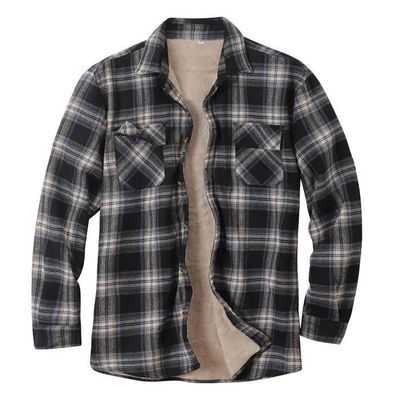 Chemise Homme Éden Park Bicolore Bleu Foncé/noir - Taille L, Manches Longues, Coton Ajusté - Occasion Très Bon état
