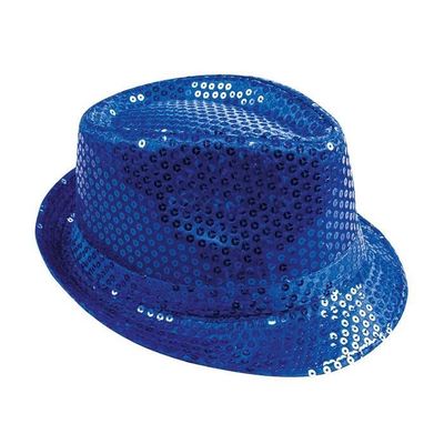 relaxdays 10 x chapeau paillette - chapeau de fête à paillettes - chapeau  de fête LED