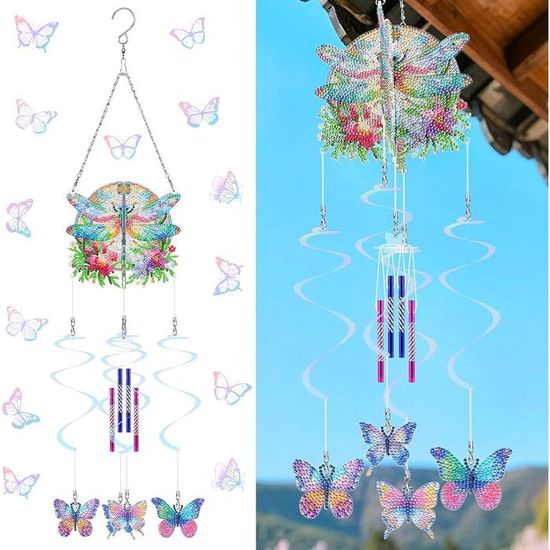 Kit Attrape-rêves En Peinture Diamant – 4 Modèles – Pour Filles 5-12 Ans – Activité Créative DIY