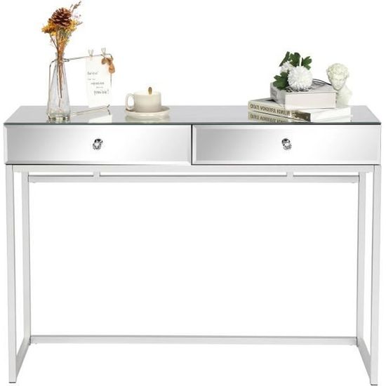 Table console, Table d'entrée 107*30.6*76cm MDF Mirror