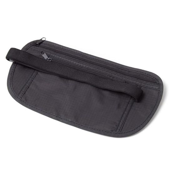 Pochette De Voyage Ceinture Sécurité Cachée - Portefeuille Passeport Argent Slim Pour Voyage