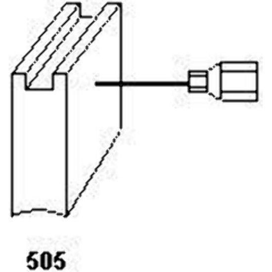 5x8x16,5mm Balais de Charbon pour Atlas Copco Meuleuse AG805-125XC