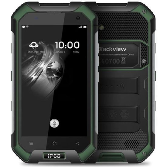 Blackview BV6000 4G FDD-LTE Tri-proof Smartphone 4,7 "HD 720 * 1280pixel Octa-core IP68 imperméable à l'eau Android 7.0 Vert