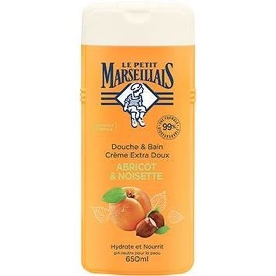 Le Petit Marseillais Douche Crème Extra Doux Abricot et Noisette 650ml