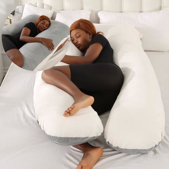 Oreiller De Grossesse Wndy's Dream - Oreiller Allaitement U Shape 140x80cm - Soutien Dos Ventre