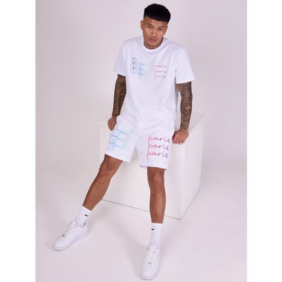 Bas De Jogging Project X Paris - Bande Imprimé Dégradé Sur Le Côté, 100% Polyester, Coupe Droite, Ceinture élastique - 9