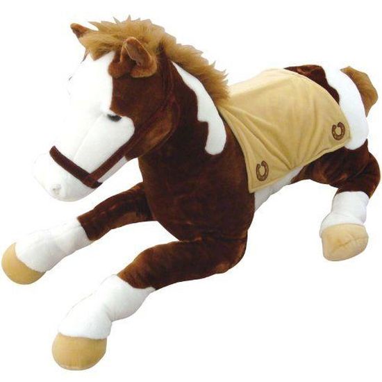 Peluche Cheval Marron 65 cm - Cdiscount Jeux - Jouets