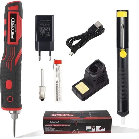 Kit De Fer à Souder Sans Fil 5V 15W – Portable Et Autonome – Type C