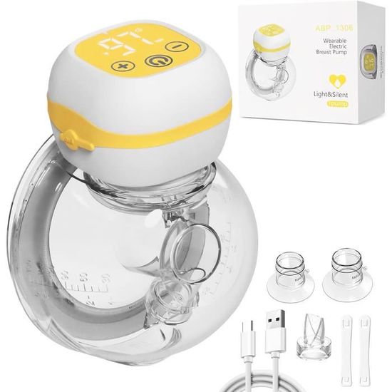 Tire Lait Électrique Main Libre, HyAdierTech Tirelait Electrique Portable Mains,TireLait