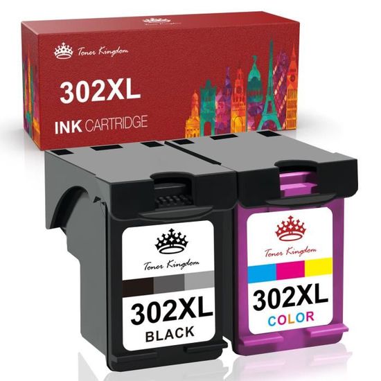 Jeu De Cartouches D'encre Compatibles HP 302 XL - ENCRE4U Pour OfficeJet, Envy, DeskJet (Cyan, Jaune, Magenta, Noir)