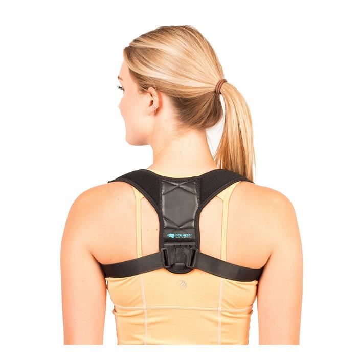 Demmessi Correcteur De Posture Dos Épaules Avachies Réglable Respirant - Orthèse De Maintien De Colonne Vertébrale Cyphose - Pour Ho