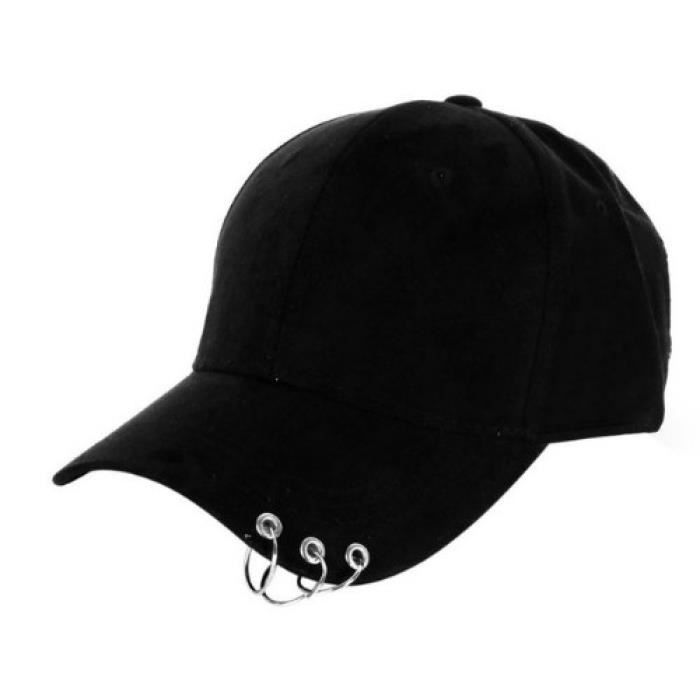 casquette noir triple anneaux