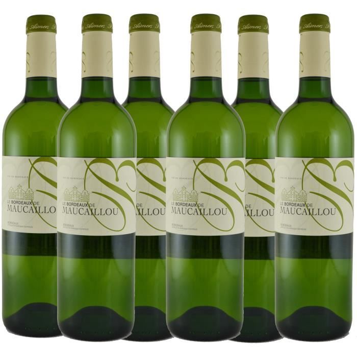 LOT DE 6 - Le Bordeaux Blanc de Maucaillou 2015