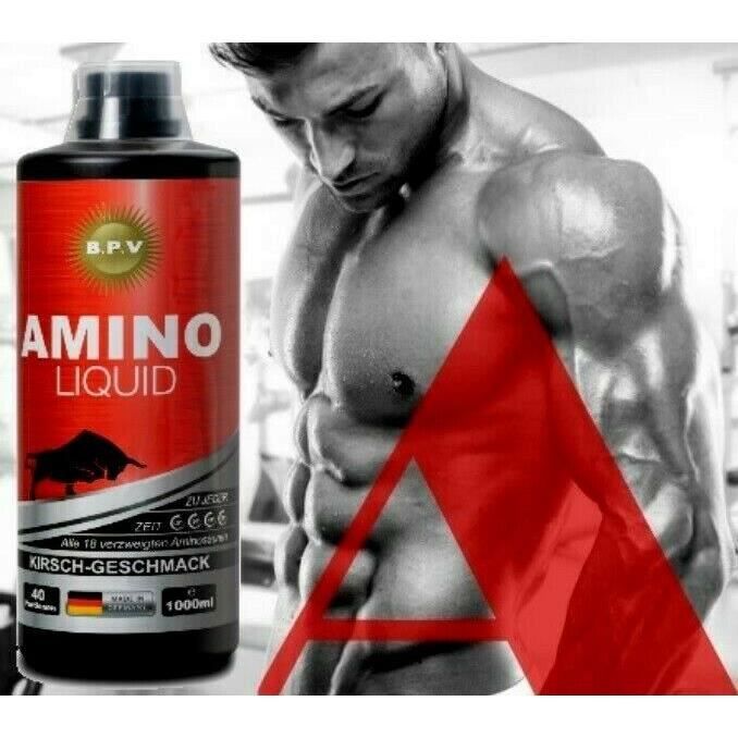 BPV - Amino Liquid 1000 ml - Acides aminés liquides - Saveur cerise