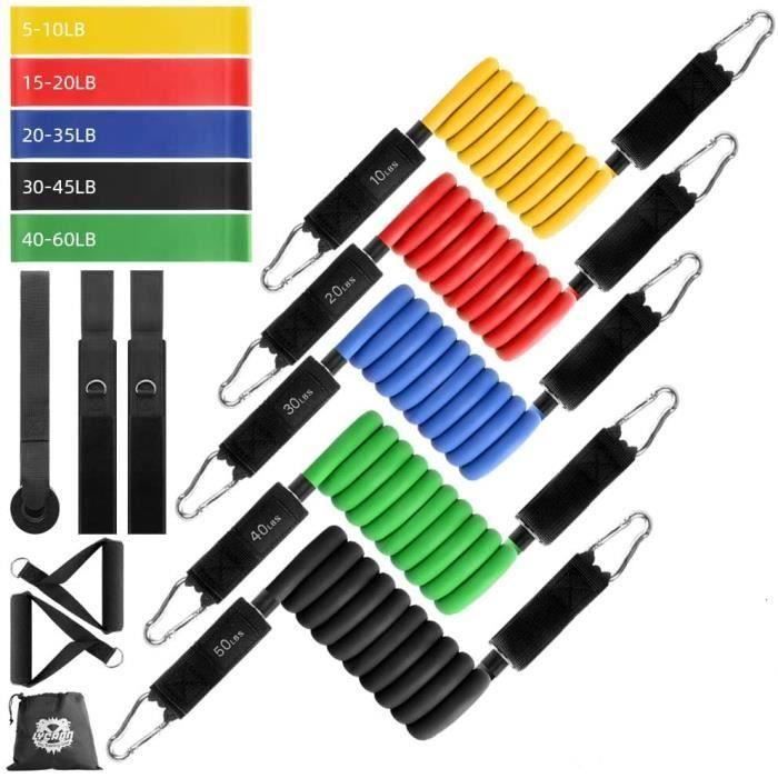 Bande de Résistance, Up to 150 LB, Sangle Musculation Bandes Elastiques Fitness d'exercice Bandes d'exercice