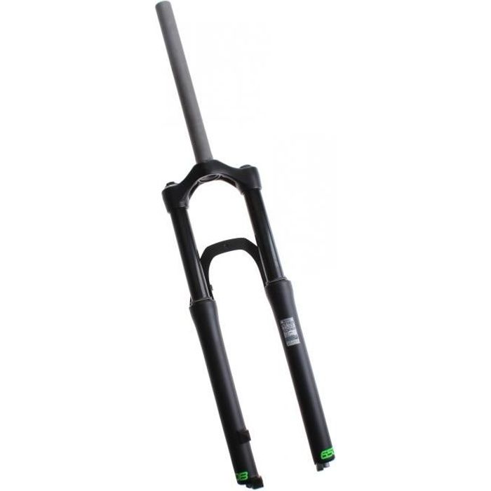 Spinner fourche avant 27 pouces élastiquement ATB / VTT 1 1/8 pouce noir mat