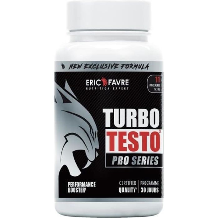 MUSCULATION Turbo Testo Pro Series - Endurance, Entretient Musculaire, Prise de Masse - Laboratoire Français Eric Favre