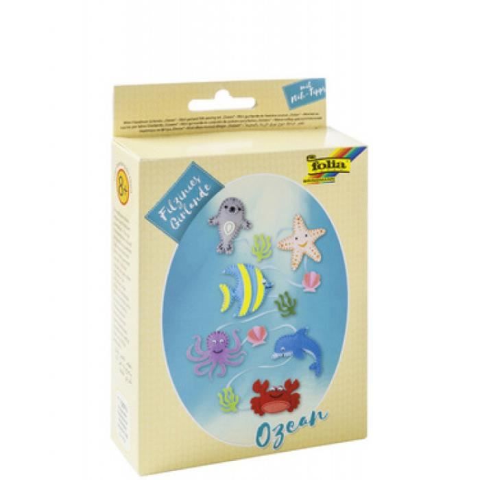 folia Mini kit de couture de feutrine -Filzinies- Oc'an 0,000000 Noir