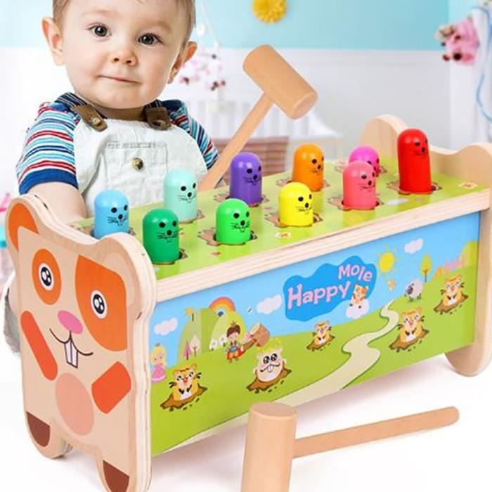 Jeu de la taupe Jouet pour enfant jouet éducatif en bois