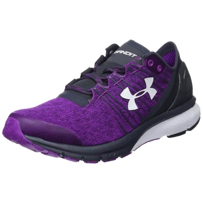 Bottines Professionnelles UNDER ARMOUR VLHBE des femmes W Ua Charged Bandit 2 Chaussures de formation, Violet Taille-36 1-2