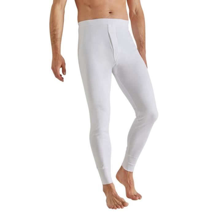 Caleçons longs, lot de 2 - Blanc - Homme