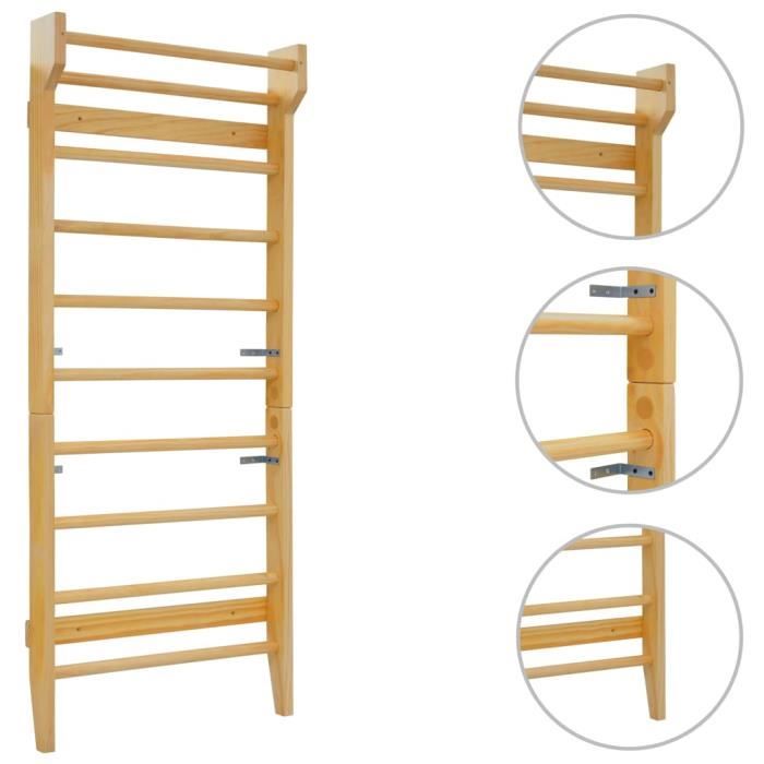 Barre murale 80 x 15,8 x 195 cm Bois