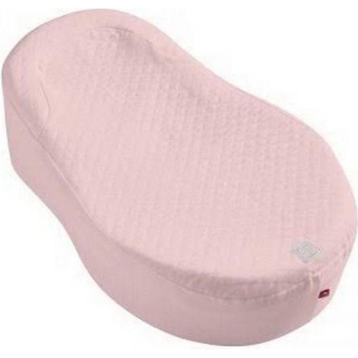 RED CASTLE Drap housse Cocoonababy en fleur de coton Rose poudré