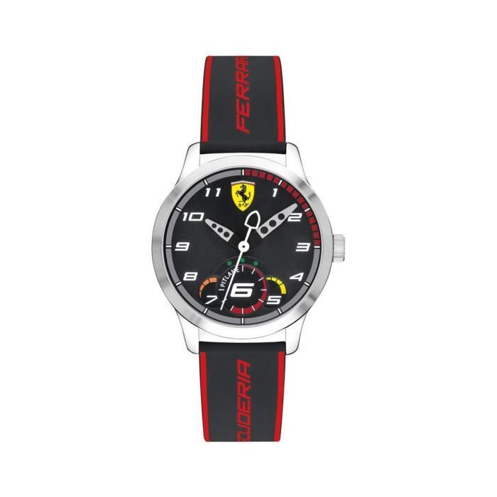 Bracelet Montres Quartz Analogique Scuderia Ferrari Mixte Enfant avec bracelet en Silicone - 860003